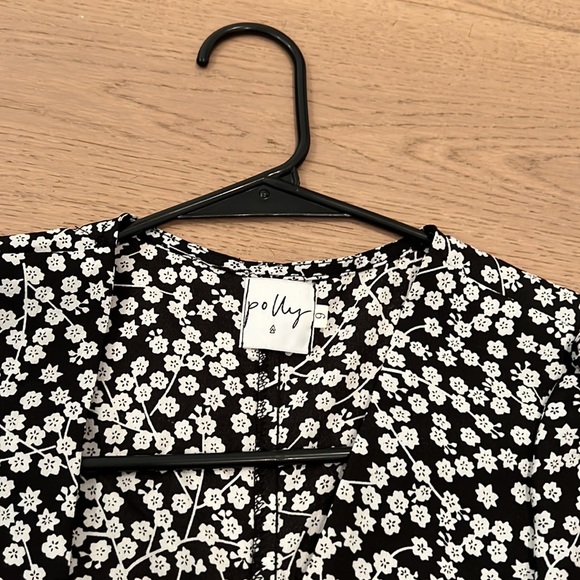 Black floral dress - Picture 3 of 4